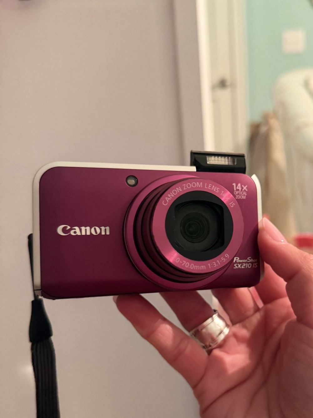 Canon PowerShot Digital Camera in Magenta Pink with 14x Optical Zoom